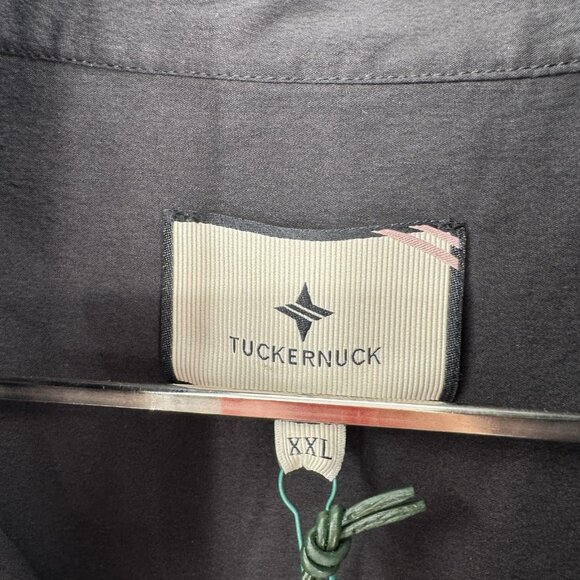 Tuckernuck Women's Black Charlie Shirt Dress Stand Collar Cotton Poplin XXL 2XL - Picture 3 of 8